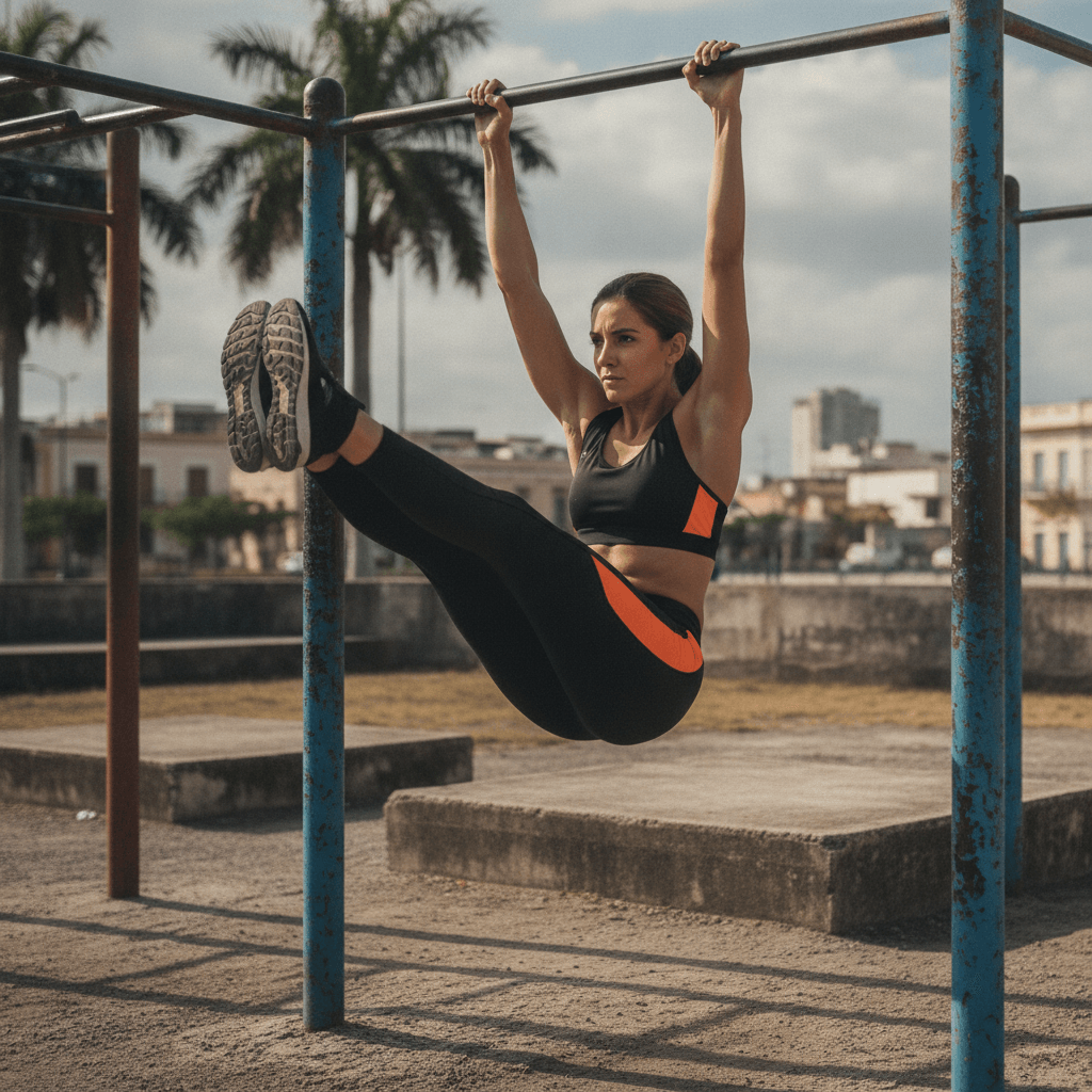 Persona haciendo plancha, uno de los mejores ejercicios de abdominales con peso corporal